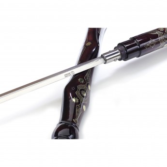 Трость с клинком КИЗЛЯР, круглая рукоять, унцукульская инкрустация металлом